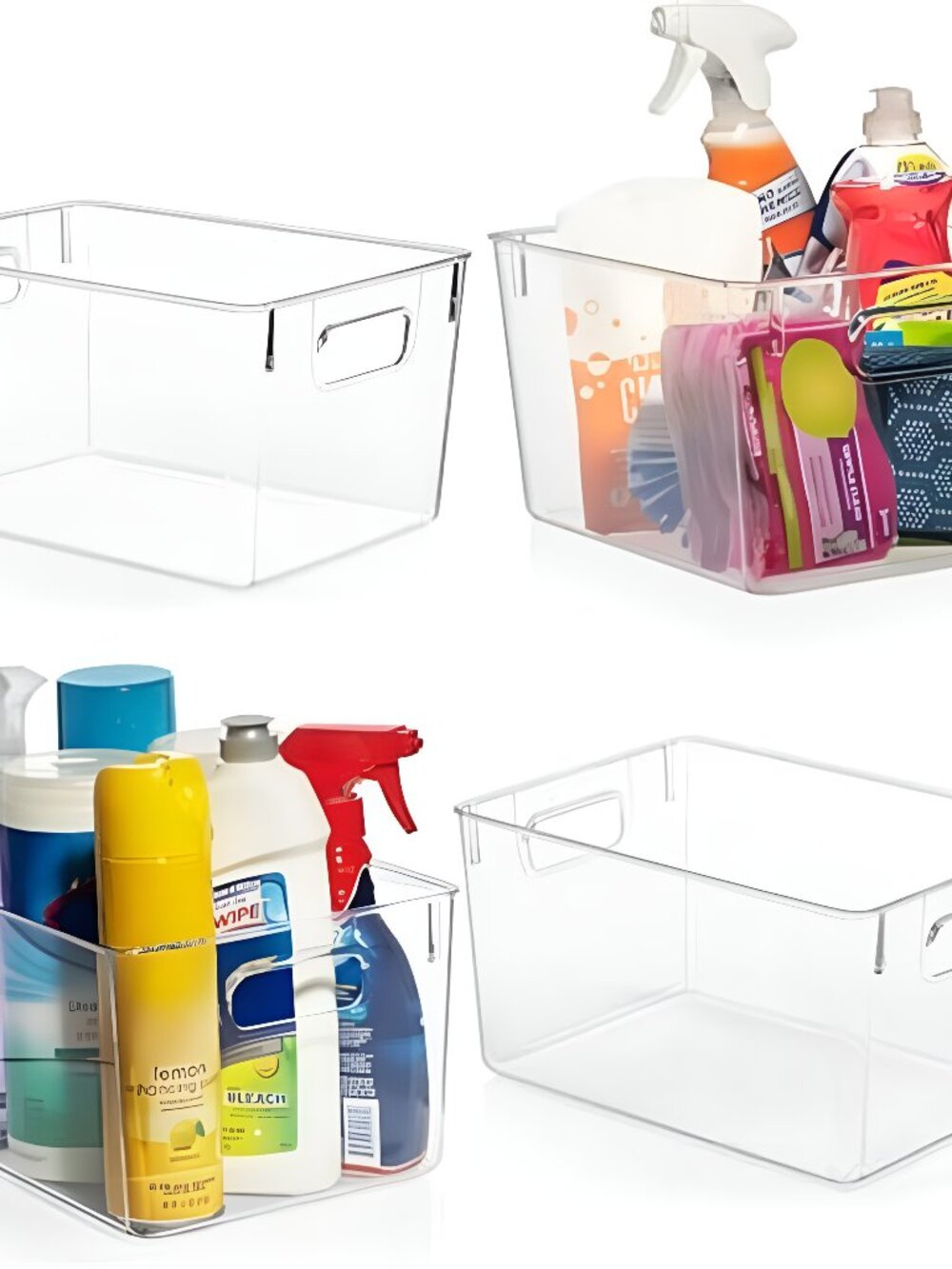 Clear Plastic Storage Bins – Pantry Organizers & Storage Containers